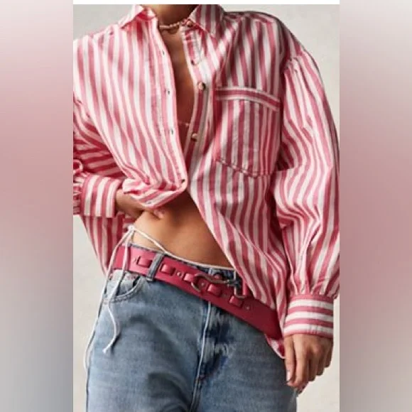 We The Free Happy Hour Stripe Top - Picture 1 of 7